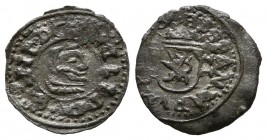 FELIPE IV (1621-1665). 2 Maravedís. (Ae. 0,41g/12mm). 1663. Burgos R. (Cal-2019-113). MBC-.