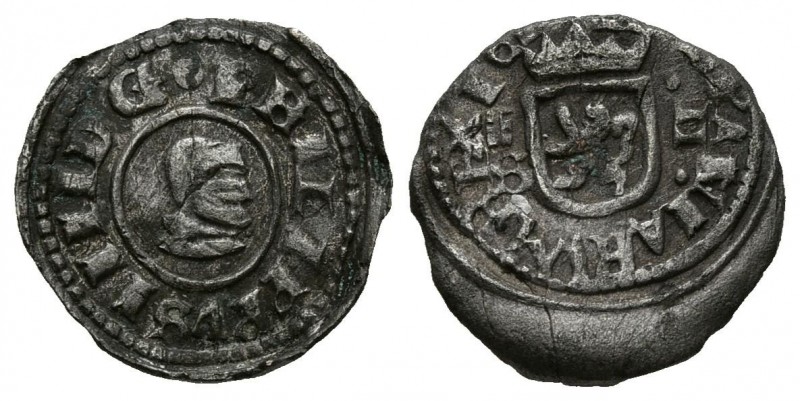 FELIPE IV (1621-1665). 2 Maravedís. (Ae. 0,53g/12mm). 16(61). Segovia S. (Cal-20...
