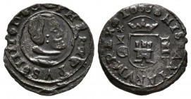 FELIPE IV (1621-1665). 4 Maravedís. (Ae. 1,08g/14mm). 1663. Cuenca CA. (Cal-2019-212). MBC+.