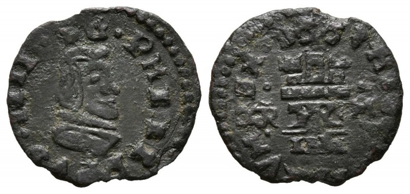FELIPE IV (1621-1665). 4 Maravedís. (Ae. 0,67g/14mm). 1663. Trujillo M. (Cal-201...
