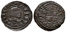 FELIPE IV (1621-1665). 8 Maravedís. (Ae. 1,65g/20mm). 1662. Burgos R. (Cal-2019-303). MBC+.