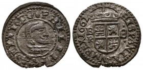 FELIPE IV (1621-1665). 8 Maravedís. (Ve. 2,19g/21mm). 1662. Burgos R. (Cal-2019-303). MBC.