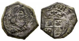 FELIPE IV (1621-1665). 8 Maravedís. (Ve. 1.71g/14mm). 1661. Granada N (Cal-2019-340). Acuñación a martillo. MBC+. Restos de plateado.