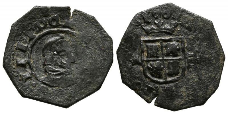 FELIPE IV (1621-1665). 8 Maravedís (Ae. 2,44g/22mm). 1661. Madrid A. (Cal-2019-3...