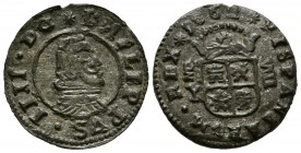 FELIPE IV (1621-1665). 8 Maravedís. (Ae. 2,35g/21mm). 1662. Madrid. Y. (Cal-2019-360). MBC.
