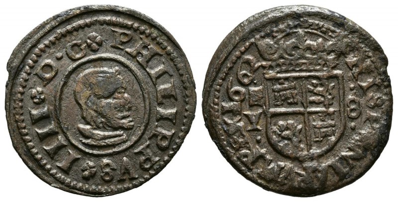FELIPE IV (1621-1665). 8 Maravedís. (Ae. 1,67g/21mm). 1662. Madrid Y. (Cal-2019-...