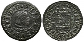 FELIPE IV (1621-1665). 16 Maravedís. (Ve. 4,70g/25mm). 1662. Burgos R. (Cal-2019-439). MBC+.