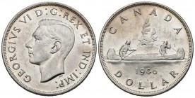 CANADA. 1 Dollar. (Ar. 23,40g/36mm). 1946. (Km#37). MBC+.