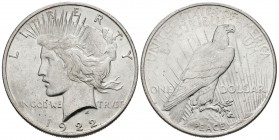 ESTADOS UNIDOS. 1 Dollar (Ar. 26,76g/38mm). 1922. Philadelphia. (Km#150). MBC+/MBC.