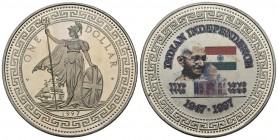 INDIA BRITANICA. 1 Dollar. (Ar. 27,47g/39mm). 1997. Reverso coloreado. PROOF.