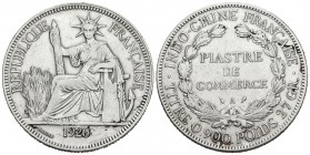 INDOCHINA. 1 Piastra. (Ar. 26,93g/39mm). 1926. París A. (Km#5a.1). MBC+.