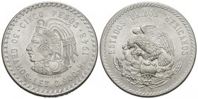MEXICO. 5 Pesos. (Ar. 30,05g/40mm). 1948. (Km#465). SC.
