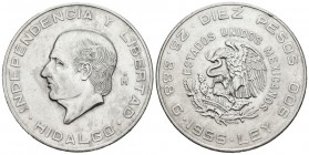 MEXICO. 10 Pesos. (Ar. 28,88g/40mm). 1965. (Km#474). SC.
