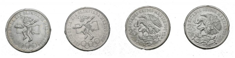 MEXICO. Set conmemorativo de las Olimpiadas de México de 1968 compuesto por 2 mo...