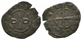 PORTUGAL, Sancho II (1223-1248). Dinheiro. (Ve. 0,71g/16mm). (Gomes 06.02). MBC.
