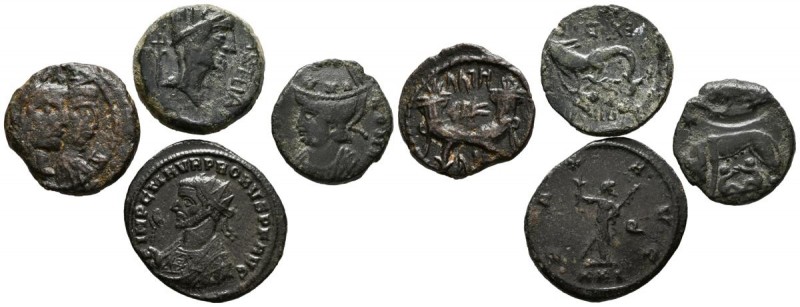 GRECIA ANTIGUA, HISPANIA ANTIGUA e IMPERIO ROMANO. Lote compuesto por 4 bronces ...