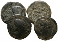 HISPANIA ANTIGUA. Lote compuesto por 4 monedas de la ceca de Iulia Traducta (Algeciras, Cádiz). Ae. BC-/MBC-. A EXAMINAR.