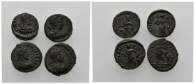 IMPERIO ROMANO. Lote compuesto por 4 nummus de diferentes calidades. A EXAMINAR.