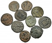 IMPERIO ROMANO. Lote compuesto por 10 bronces del bajo imperio romano. A EXAMINAR.