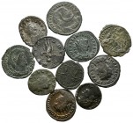 IMPERIO ROMANO. Lote compuesto por 11 bronces pequeños del bajo imperio romano. A EXAMINAR.