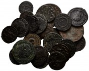 IMPERIO ROMANO. Lote compuesto por 24 bronces pequeños de distintos emperadores del bajo imperio romano. A EXAMINAR.