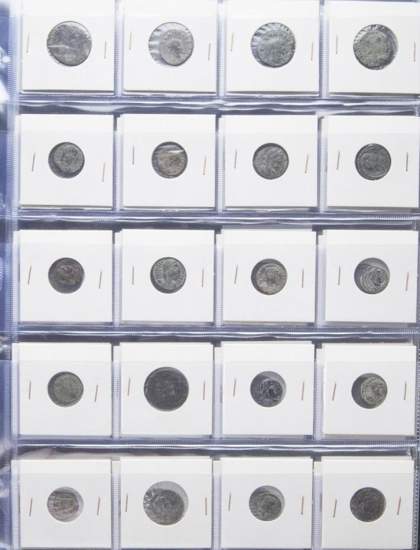 IMPERIO ROMANO. Lote compuesto por 120 bronces de distintos módulos y emperadore...