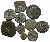 IMPERIO ROMANO e IMPERIO BIZANTINO. Lote compuesto por 10 monedas del imperio romano y bizantino. A EXAMINAR.