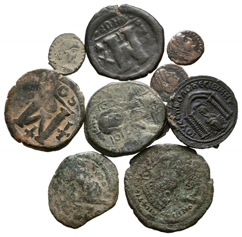 IMPERIO ROMANO e IMPERIO BIZANTINO. Lote compuesto por 10 monedas del imperio ro...