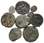 IMPERIO ROMANO e IMPERIO BIZANTINO. Lote compuesto por 10 monedas del imperio romano y bizantino. A EXAMINAR.