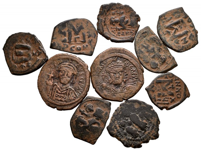 IMPERIO BIZANTINO. Lote compuesto por 10 monedas del imperio bizantino. A EXAMIN...