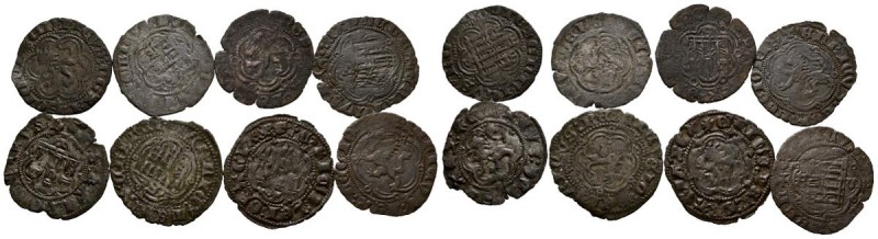 EPOCA MEDIEVAL. Lote compuesto por 8 Blancas de distintos reyes y cecas. A EXAMI...