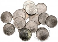 ESTADO ESPAÑOL. Conjunto de 20 monedas de 25 pesetas del año 1957. Muy alto grado de conservación en general, incluyendo piezas sin circular. A EXAMIN...