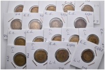 ESTADO ESPAÑOL. Lote compuesto por 17 monedas de 1 Peseta, conteniendo los años: 1944, 1947, 1953, 1963. BC+/MBC. A EXAMINAR.