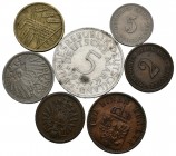 MONEDAS EXTRANJERAS. Lote compuesto por 7 monedas alemanas de distintos valores, módulos y años. A EXAMINAR.