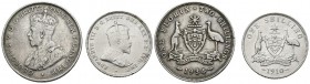 MONEDAS EXTRANJERAS. Conjunto de 2 monedas de Australia. Diferentes estados de conservación. A EXAMINAR.