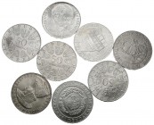 MONEDAS EXTRANJERAS. Lote compuesto por 8 monedas de 50 Schillings de Austria de diferentes años. A EXAMINAR.
