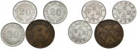 MONEDAS EXTRANJERAS. Conjunto de 4 monedas China. Diferentes valores, fechas, material así como estados de conservación. A EXAMINAR.
