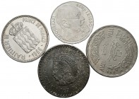 MONEDAS EXTRANJERAS. Lote compuesto por 4 monedas de plata de diferentes países y años. A EXAMINAR.