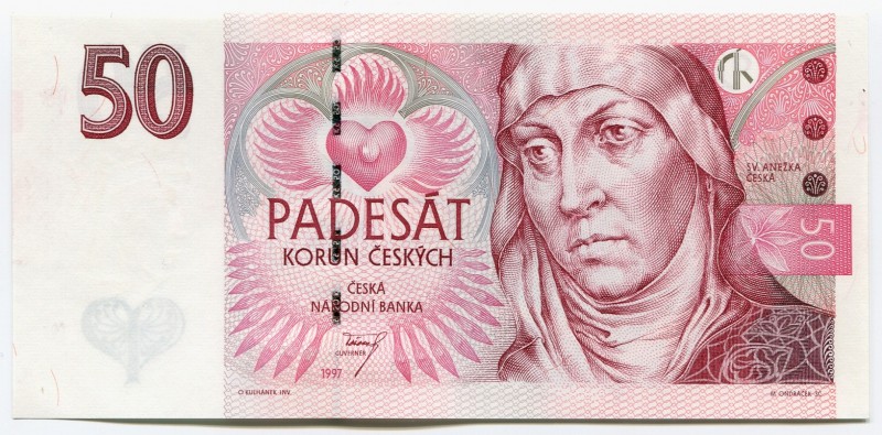 Czech Republic 50 Korun 1997
P# 17; UNC.