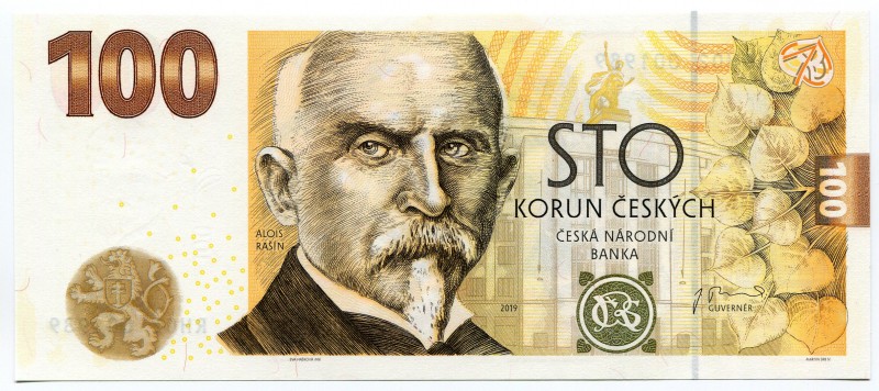 Czech Republic Commemorative Banknote "100th Anniversary of the Czechoslovak Cro...