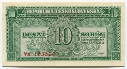 Czechoslovakia 10 Korun 1950 Specimen
P# 69a; UNC.