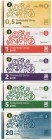 Slovakia Lot of 5 Notes "Zvolenský živec" 2015 - 2016
0.5 1 2 5 20 Živcu 2015-2016; Local City Currency; AUNC/UNC