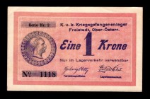 Austria Freistadt 1 Krone 1914 -1918 Rare
P# NL; 1118; UNC.