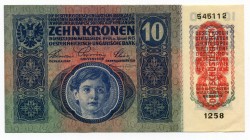 Austria 10 Kronen 1915
P# 51; UNC.