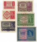 Austria 1-1000 Kronen (6 Pcs) Set 1922
UNC