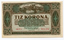Hungary 10 Korona 1920
P# 60; UNC.
