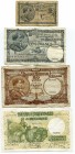 Belgium 1-5-10-50 Francs 1920-1928-1931-1938
VF/GVF
