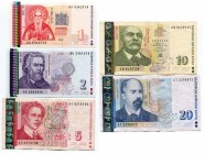Bulgaria 5 Pcs Set 2-20 Leva 1999 1 & 2 Unc
UNC/VF