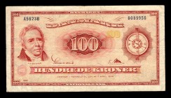 Denmark 100 Kroner 1962 Rare
P# 46; 6089956; VF++.