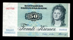 Denmark 50 Kroner 1998
P# 50; 1627726; VF-XF.